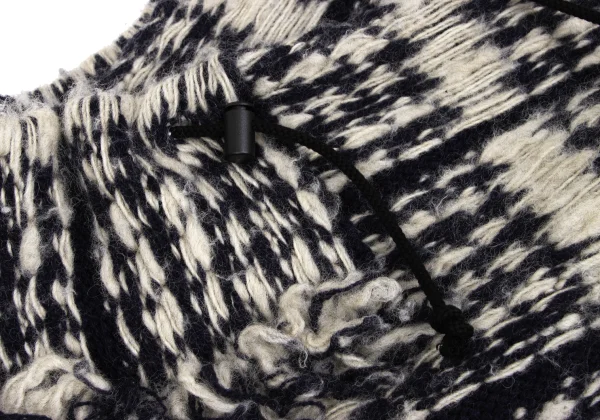 Y's Wool Cutting Fringe Knit Jacket K-166676_006