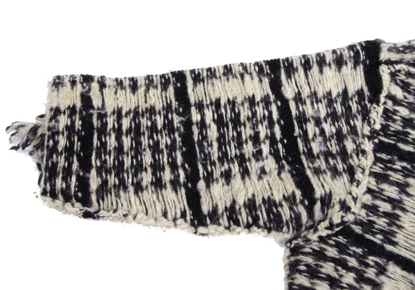 Y's Wool Cutting Fringe Knit Jacket K-166676_007