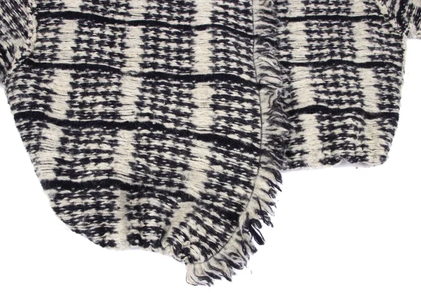 Y's Wool Cutting Fringe Knit Jacket K-166676_009