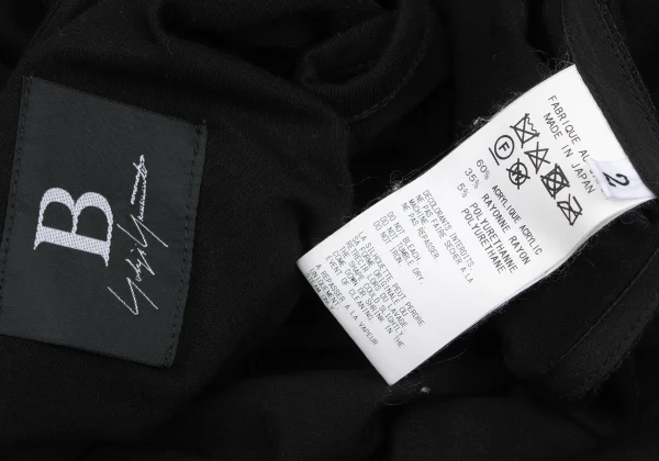 B Yohji Yamamoto Side Shirring Sleeveless Tunic K-166678_012