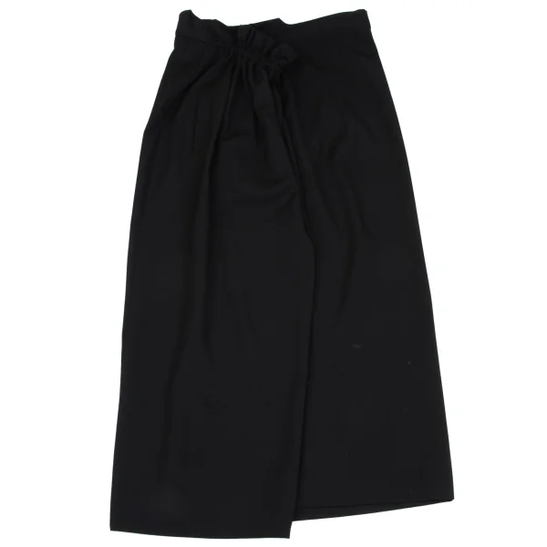 Yohji Yamamoto collections Wool Gabardine Side- Tied Skirt K-166681_002