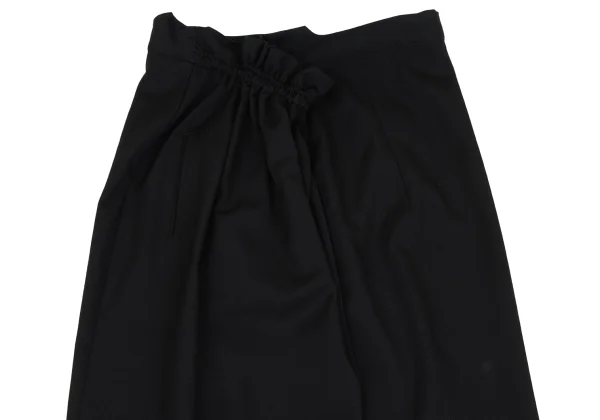 Yohji Yamamoto collections Wool Gabardine Side- Tied Skirt K-166681_003