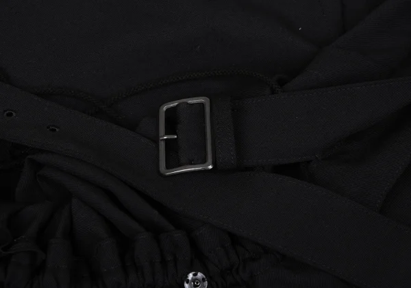 Yohji Yamamoto collections Wool Gabardine Side- Tied Skirt K-166681_009