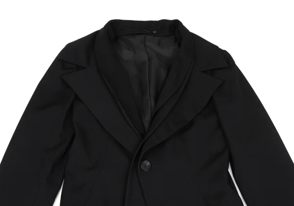 Yohji Yamamoto FEMME Wool Gabardine Detachable Jacket K-166682_003