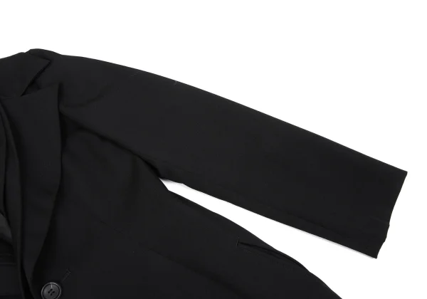 Yohji Yamamoto FEMME Wool Gabardine Detachable Jacket K-166682_006