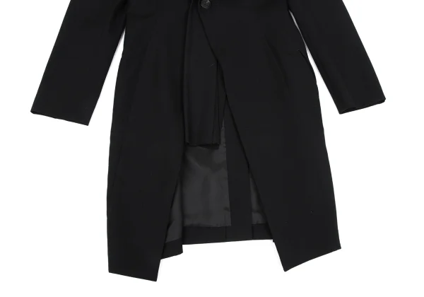 Yohji Yamamoto FEMME Wool Gabardine Detachable Jacket K-166682_008