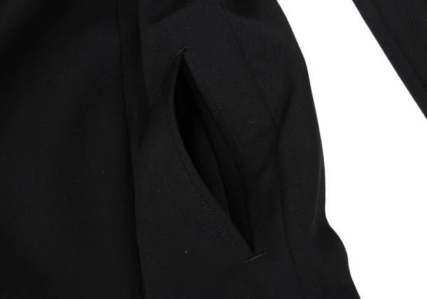 Yohji Yamamoto FEMME Wool Gabardine Detachable Jacket K-166682_009