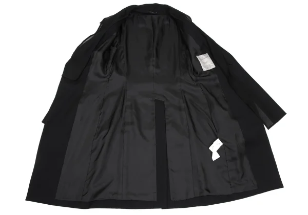 Yohji Yamamoto FEMME Wool Gabardine Detachable Jacket K-166682_010