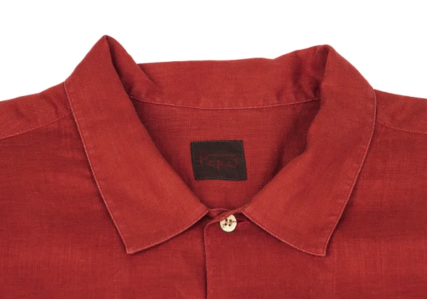 Papas Linen Flap Pocket Long Sleeve Shirt K-166685_003