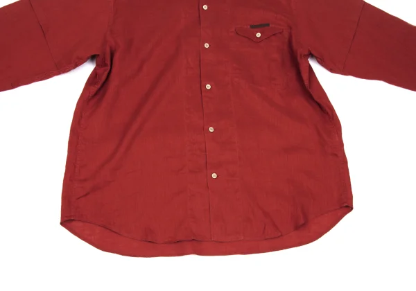 Papas Linen Flap Pocket Long Sleeve Shirt K-166685_011