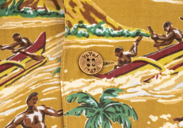 Papas Surfer Printed Silk Aloha Shirt K-166686_005