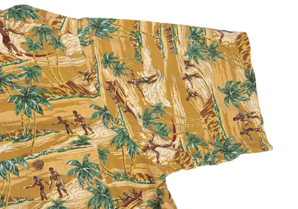 Papas Surfer Printed Silk Aloha Shirt K-166686_007