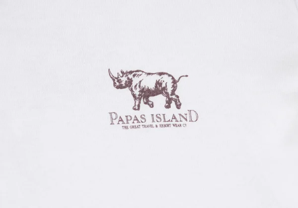 Papas ISLAND Rhino Printed T Shirt K-166688_004