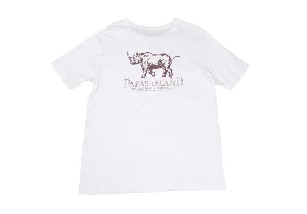 Papas ISLAND Rhino Printed T Shirt K-166688_011