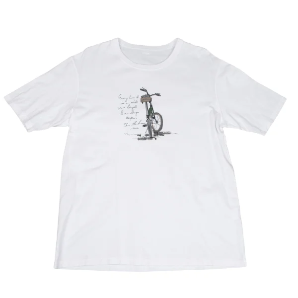 Papas+ Bicycle Print T-shirt White L K-166691_001
