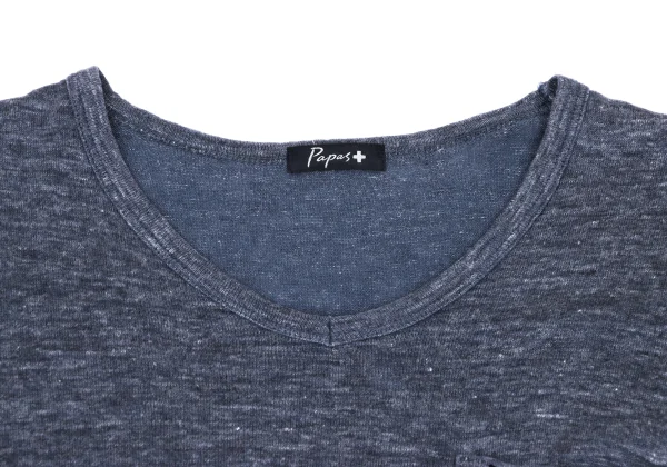 Papas+ Cotton Linen V-neck T-shirt K-166692_003