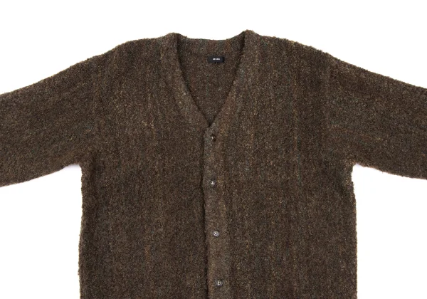 BEAMS Boucle Stripe Knit Cardigan K-166702_002
