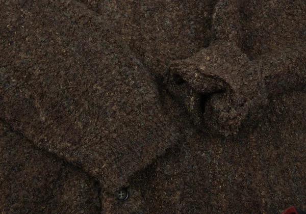 BEAMS Boucle Stripe Knit Cardigan K-166702_005