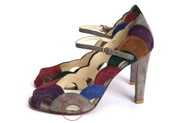 MIU MIU Color Switching Suede High Heels K-166703_004