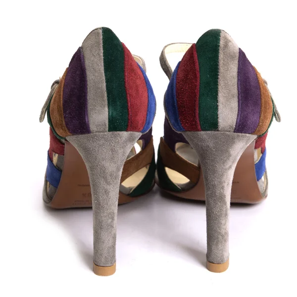 MIU MIU Color Switching Suede High Heels K-166703_006