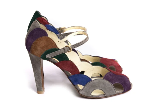 MIU MIU Color Switching Suede High Heels K-166703_007