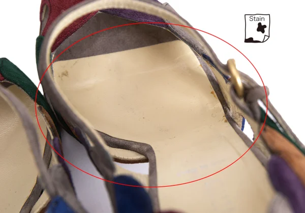 MIU MIU Color Switching Suede High Heels K-166703_011