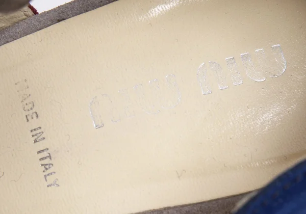 MIU MIU Color Switching Suede High Heels K-166703_017