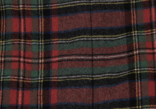 COMME des GARCONS Fulling Check Gathered Switching Jacket K-166704_015