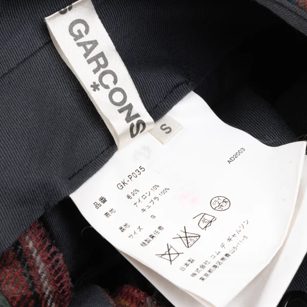 COMME des GARCONS Fulling Check Switching Pants K-166705_016