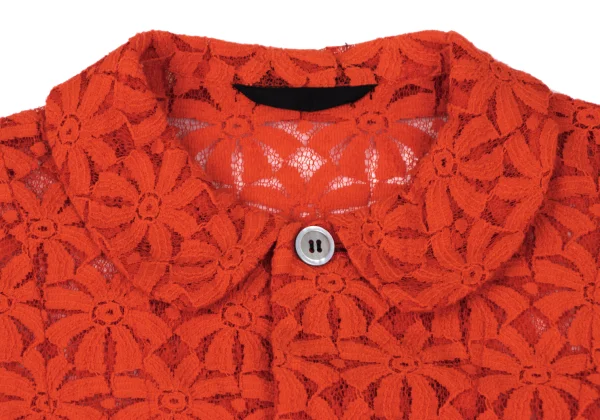 COMME des GARCONS Floral Lace Round Collar Shirt Jacket K-166707_004