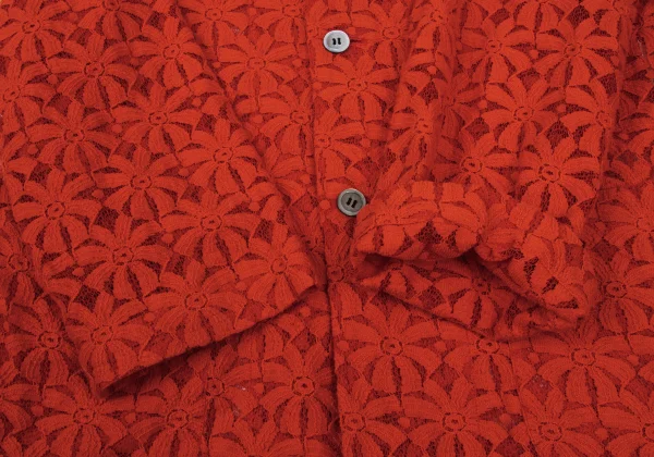 COMME des GARCONS Floral Lace Round Collar Shirt Jacket K-166707_008