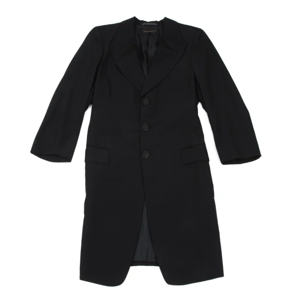 COMME des GARCONS Wool Peak Lapel Long Jacket K-166712_002