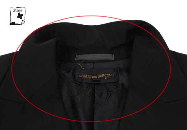 COMME des GARCONS Wool Peak Lapel Long Jacket K-166712_006