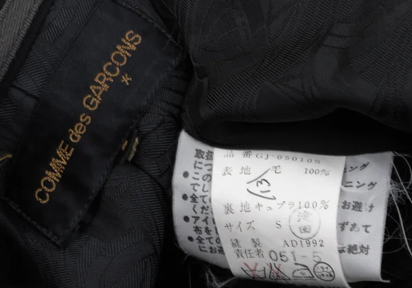 COMME des GARCONS Wool Peak Lapel Long Jacket K-166712_019