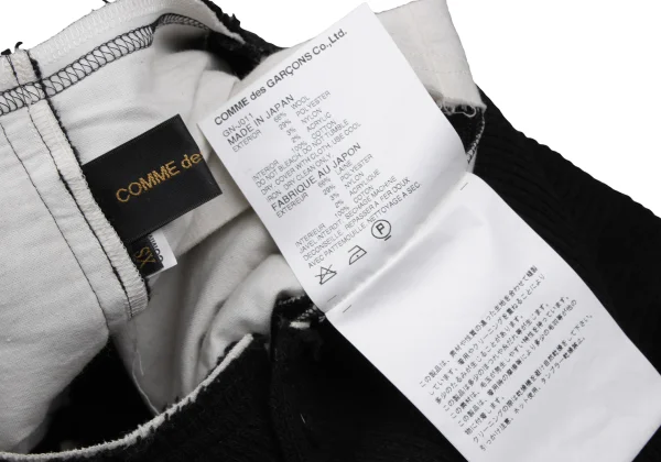 COMME des GARCONS Rib Knit Collarless Jacket K-166713_016