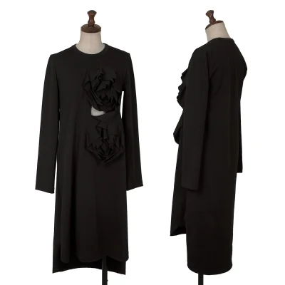 COMME des GARCONS Floral Cutting Long Sleeve Dress