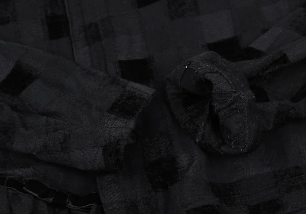 COMME des GARCONS Detachable Ribbon Checker Cardigan K-166718_006