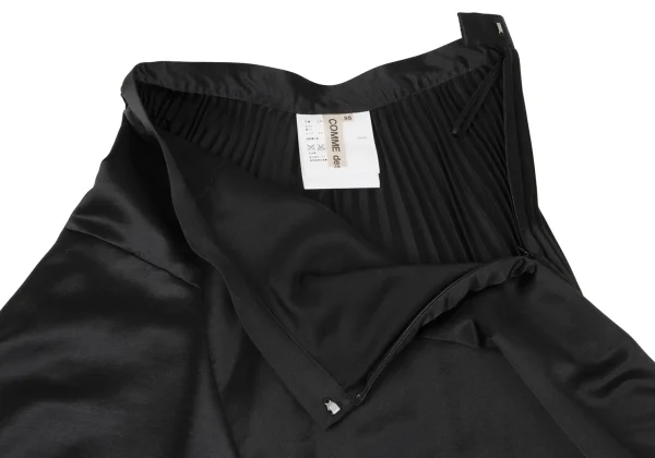 COMME des GARCONS Accordion Pleated Satin Skirt K-166725_006