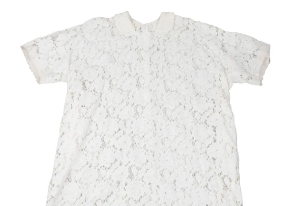 COMME des GARCONS Floral Lace Off-shoulder Short Sleeve Dress K-166731_003