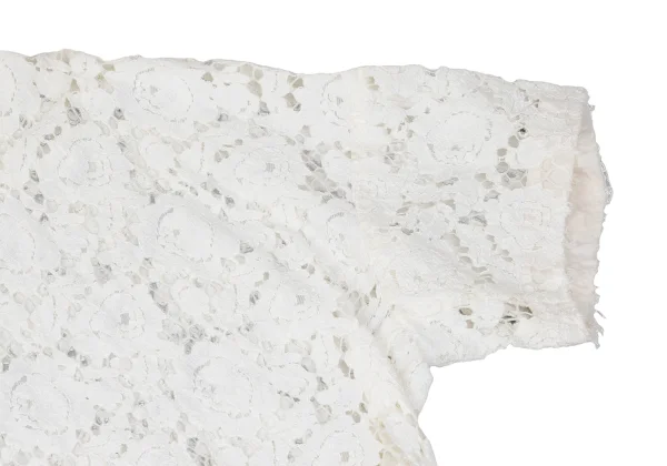 COMME des GARCONS Floral Lace Off-shoulder Short Sleeve Dress K-166731_005