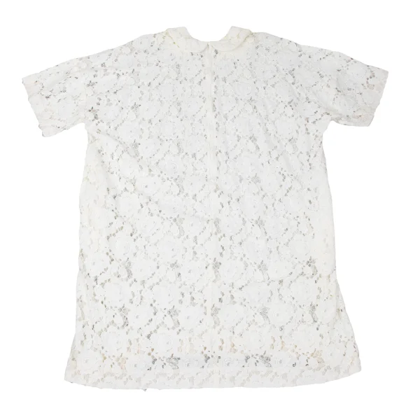 COMME des GARCONS Floral Lace Off-shoulder Short Sleeve Dress K-166731_008