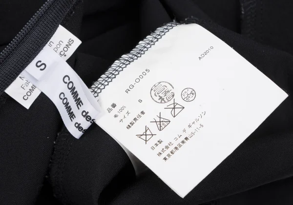 COMME des GARCONS Wool Round Collar Sleeveless Dress K-166732_012