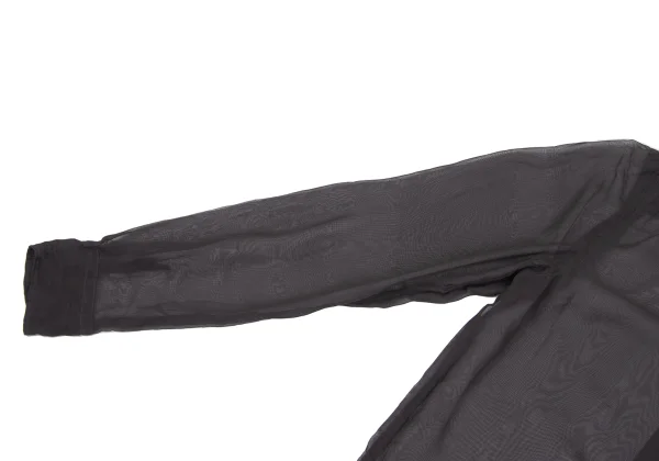 COMME des GARCONS Hem Frill Dyed Sheer Blouse K-166735_006