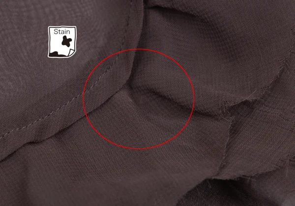 COMME des GARCONS Hem Frill Dyed Sheer Blouse K-166735_009