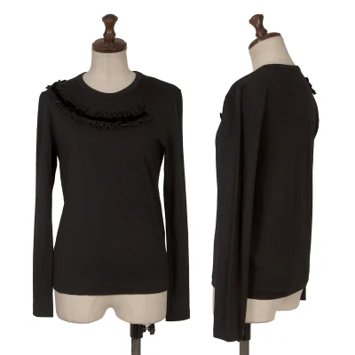 COMME des GARCONS Ribbon Tape Embellished Knit Top