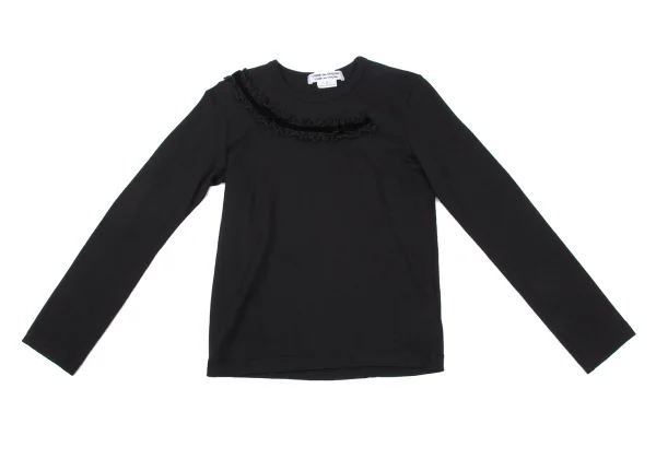 COMME des GARCONS Ribbon Tape Embellished Knit Top K-166737_002