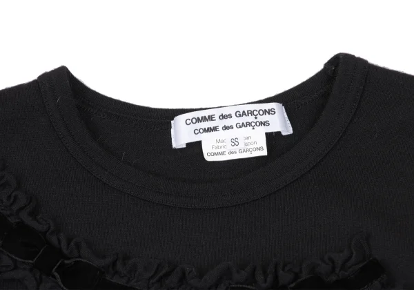 COMME des GARCONS Ribbon Tape Embellished Knit Top K-166737_004