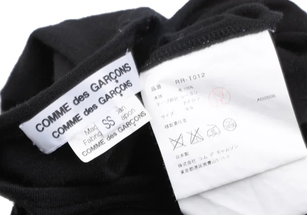 COMME des GARCONS Ribbon Tape Embellished Knit Top K-166737_013