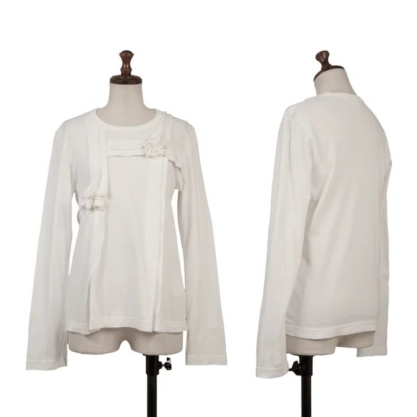 COMME des GARCONS Tuck Design Top White XS K-166739_001