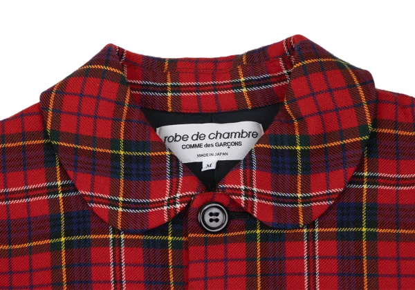 robe de chambre COMME des GARCONS Cutting Outseam Check Jacket K-166740_004